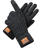 CHENMEI Winterhandschuhe Strickhandschuhe für Herren Damen - Touchscreen Wollhandschuhe,...