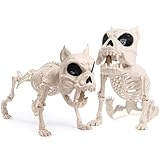 JOYIN 2 Pcs 30,5 cm Halloween Skelett Hundeskelett für Halloween Dekoration Hundeknochen...