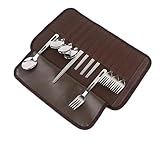 Renta Bestecktasche 12 Pieces, Aufbewahrungstasche Campingbesteck, Picknick Set ideal für...