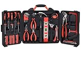 Werkzeugkoffer gefüllt 76-tlg Werkzeug Set | Werkzeugsatz bestückt mit...