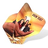 Dart Flights Bedrucken mit Bild und Namen auf 4 Seiten | 150 Mikron Dart Flights selber...