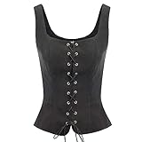 Moginp Korsett Sexy Kleider Leder Elegant Tutu für Burlesquecorsagenkleid Corsage...