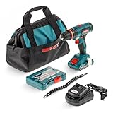 20 V Akku-Schlagbohrschrauber Set, HEROCKX Akkuschrauber mit 2 2000 mAh Akkus,...