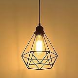 MAXDUYU Vintage Pendelleuchte Hängelampe Käfig Hängende Lampe, E27 Lampen...