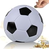 Spardose Fußball Sparschwein für Jungen Mädchen, Fußball spardose 15 cm...