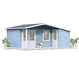 Alpholz Gartenhaus Nordkapp-40 A aus Massiv-Holz | Gerätehaus mit 40 mm Wandstärke |...