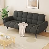 jiexi Sofa Mit Schlaffunktion, Klappsofa Sofa 3 Sitzer, Schlafsofa 195x85cm,...