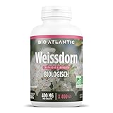 Bio Weissdorn 1200 mg pro Tag - Hawthorn - 400 tabletten | Premium Naturprodukt & Rein...