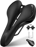 SPGOOD Fahrradsattel Herren Damen Bequemer Breit Weich Gel Ergonomisch Fahrrad Sattel mit...