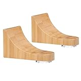 Navaris 2X Magnet Seifenhalter selbstklebend Bambus - 2er Set Magnetseifenhalter...