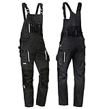 Uvex Tune-up Männer-Cargohose - Latz-Bundhose für die Arbeit - Schwarz - 54