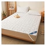 Matratze wasserdichte Matratzenauflage mit Gummiband, Gesteppte Schutzpolsterung,...
