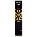 Kingpower Dart Teppich Gelb Matte Steeldart Dartpfeile Zubehör Dartteppich Target Oche...