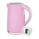 Russell Hobbs Wasserkocher [1,7L 2400W] Eden Himbeere, Edelstahlakzente...