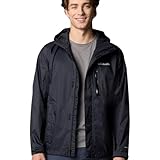 Columbia Herren Pouring Adventure Jacket Wasserdichte Regenjacke, Schwarz, XL EU