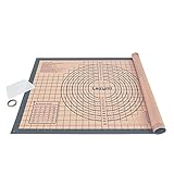 Lazymi Dick Backunterlage Silikon Groß 71 x 51cm, Antihaft Backmatte rutschfest...