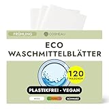 Cosmeau Waschmittel Blätter Frühlingsfrisch - bis zu 120 Waschgänge (120...