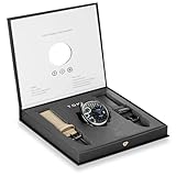 CIVO Herrenuhr Lederarmband-Schwarz Analog-Datum Armbanduhr-Herren - Imitation...