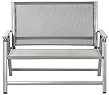 Dehner Klappbank Chicago | 2-Sitzer mit Rückenlehne und Armlehnen | komfortable...