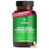 Vitabay Roter Ginseng 600 mg – 120 vegane Panax Ginseng Extrakt Kapseln –...