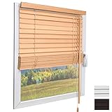 Sol Royal Holzjalousie SolDecor JH3 Jalousie aus Holz in Eichenoptik - 90x160 cm Tür- und...