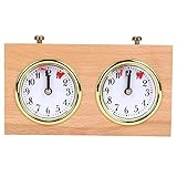 Fhdpeebu Schach Timer, Professionelle Digitale Internationale Schach Uhr, Hölzerne Count...
