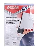 OFFICER PRODUCTS 20222015-90 Deckblätter Einbanddeckel aus Transparent PVC Klarsichtfolie...