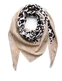 STREET ONE Damen A572640 Gemustertes Dreieckstuch, Desert beige, A