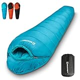 Bessport Schlafsack 3-4 Jahreszeiten Wasserabweisend Winter Mumienschlafsack...