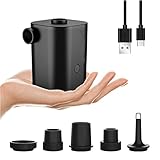 Elektrische Luftpumpe Tragbare Luftpumpe Wiederaufladbare 2500mAh Akku Luftpumpe, Mini...