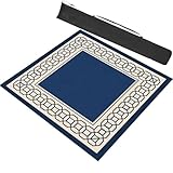 Poker-Matten. Mahjong-Tischmatte, Tischspielmatten, blaue quadratische Mahjong-Tischmatte,...