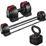 Yaheetech Verstellbare Hanteln 18 kg / 24 kg / 40kg Hantel-Set Gewichtsstufen...