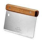 SILBERTHAL Teigkarte Edelstahl 16cm groß - Teigschaber für Brot, Pizza,...