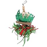 DOITOOL Papageienspielzeug Mit Weihnachtsmotiv Vogelspielzeug Vogelkäfig Zartes...