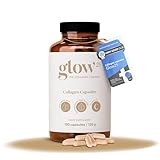 Glow25® Kollagen Kapseln hochdosiert [180 Kapseln] mit Hyaluronsäure und...