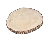 Echtholz Baumscheibe natur - 40 bis 45 cm - Holz Scheibe zum Dekorieren Basteln...