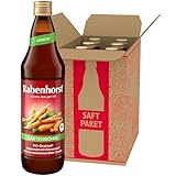 RABENHORST Gartenmöhre BIO 6er Pack (6 x 700 ml) - Hochwertiger Möhrensaft mit...