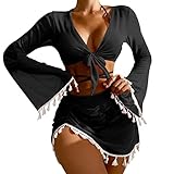 Badeanzug Damen Damen Bademode Cover Ups Sexy Open Front Beach Bikini Badeanzug Kimono...