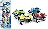 FLYPOP'S - Mini Quad - Mini Fahrzeug - 028990LIN - Mehrfarbig - Kunststoff - Freilauf...