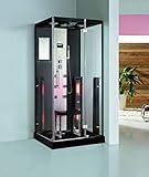 Trade-Line-Partner Luxus Dampfdusche 100x90 cm inkl. Infrarotsauna +...