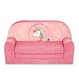 FORTISLINE Kindersofa Mini zum Aufklappen Einhorn W386_44
