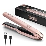 Tragbarer Glätteisen Kabellos, Max 220°C Mini Reiseglätter Kabellos, Wiederaufladbarer...