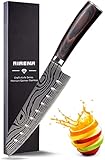 AIRENA Japanisches Santoku Messer, 7 inch Kochmesser Profi Messer Deutsche...