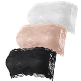Utensilsto 3 Stück Trägerloser Spitzen Bandeau BH Damen BH ohne Träger Damen...