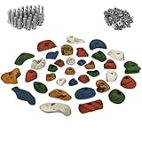 ALPIDEX 35 Klettergriffe | Starterset | Inklusive Schrauben, Einschlagmuttern |...