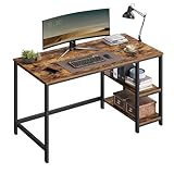 VASAGLE Schreibtisch, Computertisch, PC-Tisch, Bürotisch, mit 2 Ablagen auf der rechten...