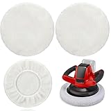 Quesuc 2Er Set Lammwoll-Polierhauben Für Einhell Akku-Autopoliermaschinen Ce-Cb 18/254...