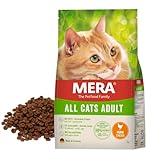 MERA Cats Huhn (2kg), Trockenfutter für ausgewachsene Katzen, getreidefrei &...
