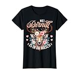 Trachten T-Shirt Damen Trachtenshirt Tracht Ersatz Dirndl T-Shirt