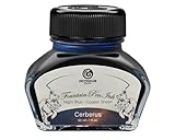 Octopus Fluids Cerberus Sheen Ink, Füllhaltertinte im Tintenglas, Sheen-Tinte, Blau, 30...
